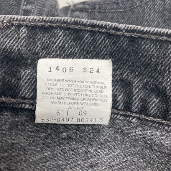LEVI STRAUSS Vintage 550 women’s Black ( faded) Jeans Size 13 Juniors - Picture 7 of 10